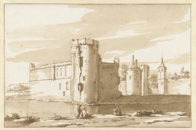 Vista del castillo de Santa Aldegonda en el oeste de Souburg de Jacob van der Ulft (attributed to)