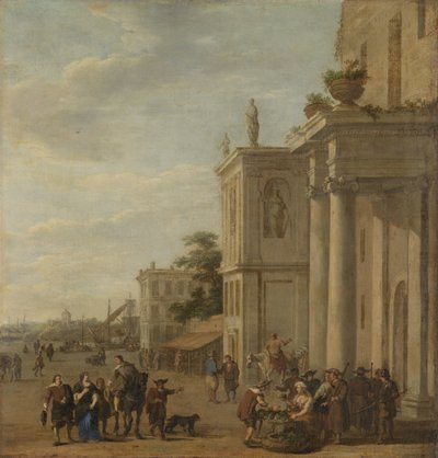 Mercado italiano de Jacob van der Ulft