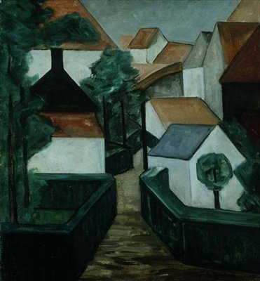 Composición 5, paisaje con un camino de Jacoba van Heemskerck