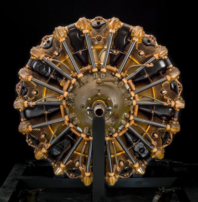 Jacobs Pratt & Whitney Wasp Jr. R-985-AN5, motor radial de 9 cilindros, ca. 1940 de Jacobs Aircraft Engine Company