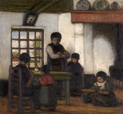 Interior del Campine (óleo sobre lienzo) de Jacobs Smits