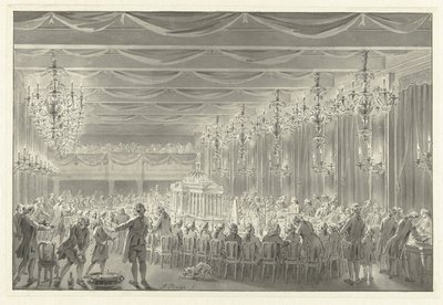 Comida de la Alianza en Amsterdam, 1786 de Jacobus Buys (signed by artist)