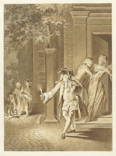 Escena de Lubbert Lubbertse, o el noble campesino de Jacobus Buys