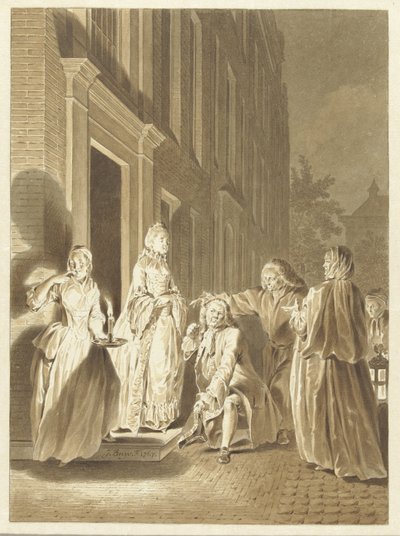Escena de Lubbert Lubbertse, o el noble campesino de Jacobus Buys