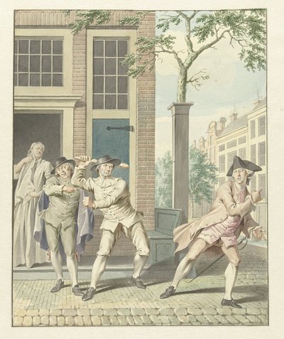 Escena de Pefroen con cabeza de oveja. de Jacobus Buys