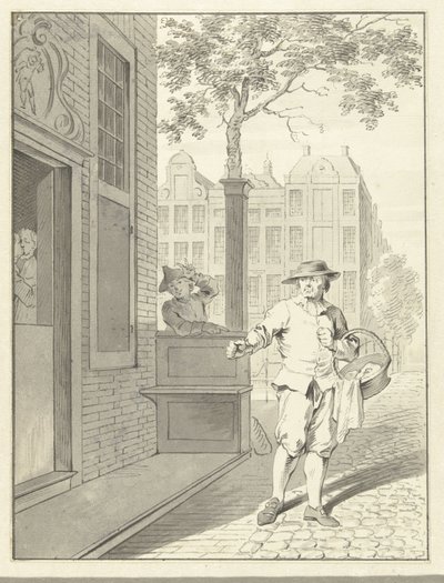 Escena de Pefroen con cabeza de oveja. de Jacobus Buys