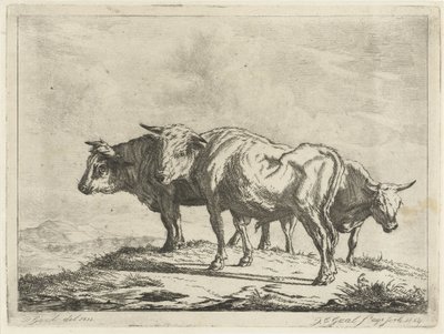 tres bueyes de Jacobus Cornelis Gaal