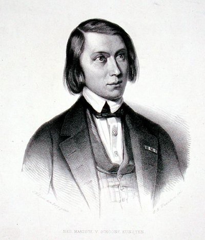 Retrato de Josephus Hermanus Verhulst (1816-91) (grabado) de Jacobus Everardus Josephus van den (after) Berg
