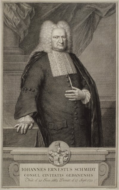 Johann Ernst Schmidt, c.1732 de Jacobus Houbracken