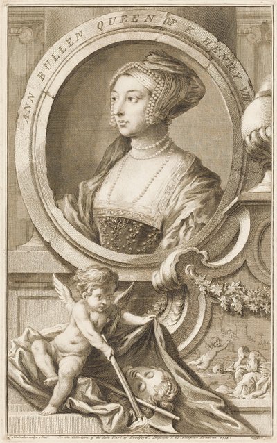 Ana Bolena (n. 1536) de Jacobus Houbraken
