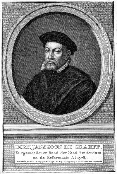 Dirk Janszoon de Graeff, alcalde de Ámsterdam del siglo XVI, siglo XVIII de Jacobus Houbraken