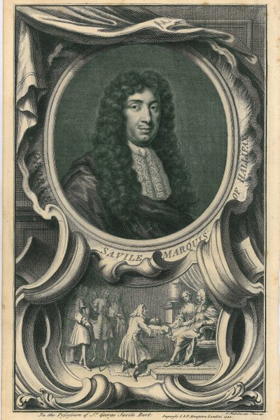 George Savile, Marqués de Halifax de Jacobus Houbraken
