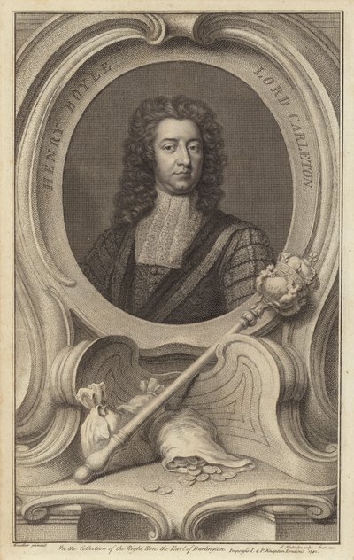 Henry Boyle, 1er Barón Carleton, político anglo-irlandés de Jacobus Houbraken