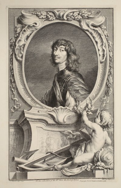 Retrato de Algernon Percy, Conde de Northumberland, ilustración de 