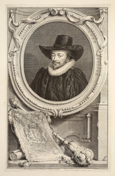 Retrato del Arzobispo Williams, Guardián del Sello, ilustración de 