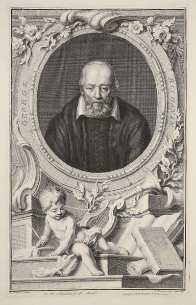 Retrato de George Buchanan, después de Frans Pourbus, ilustración de 