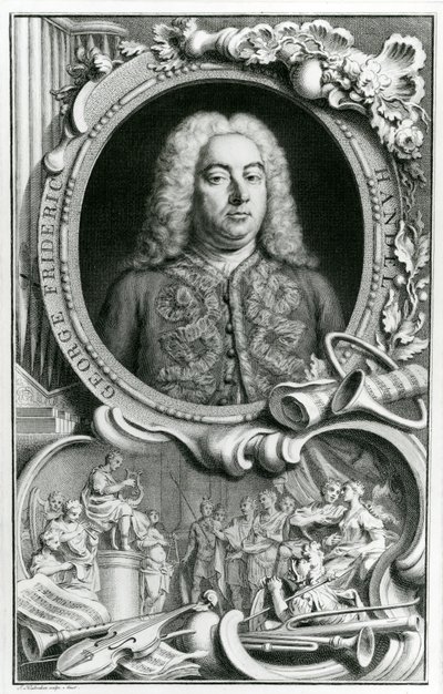 Retrato de George Frederick Handel, 1768 de Jacobus Houbraken