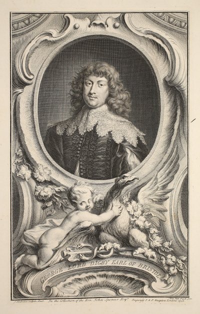 Retrato de George, Lord Digby, Conde de Bristol, ilustración de 