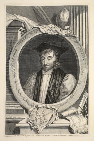 Retrato de George Morley, Obispo de Winchester, ilustración de 