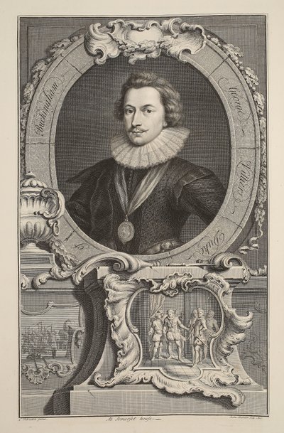 Retrato de George Villiers, Duque de Buckingham, ilustración de 