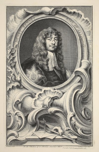 Retrato de Henry Bennet, Conde de Arlington, ilustración de 
