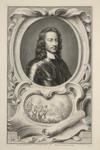 Retrato de John Hampden, ilustración de 
