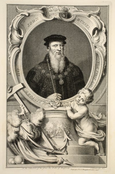Retrato de John Russell, ilustración de 