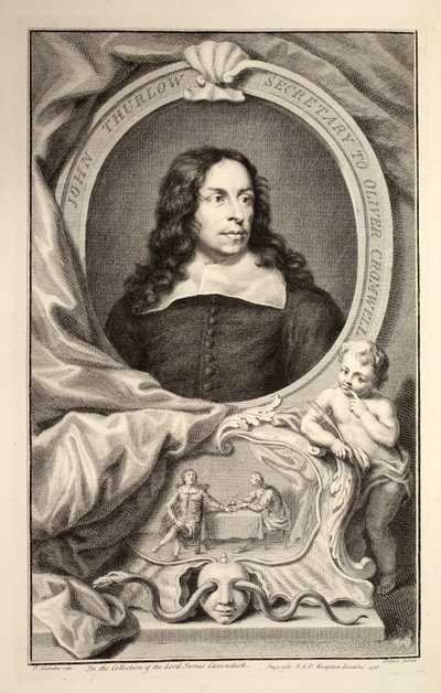 Retrato de John Thurlow, ilustración de 
