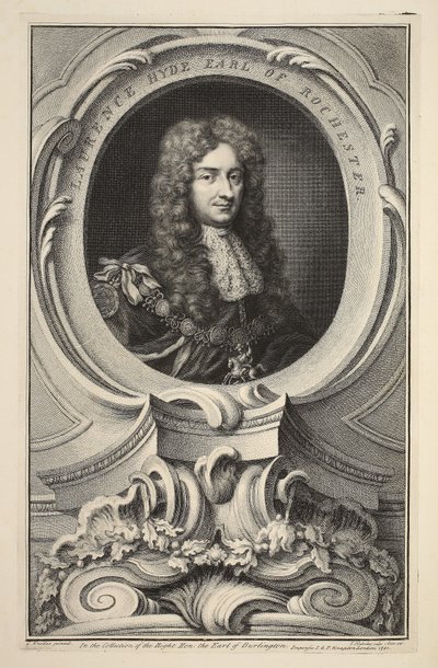 Retrato de Laurence Hyde, Conde de Rochester, ilustración de 