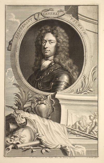 Retrato del Teniente General Talmash, ilustración de 