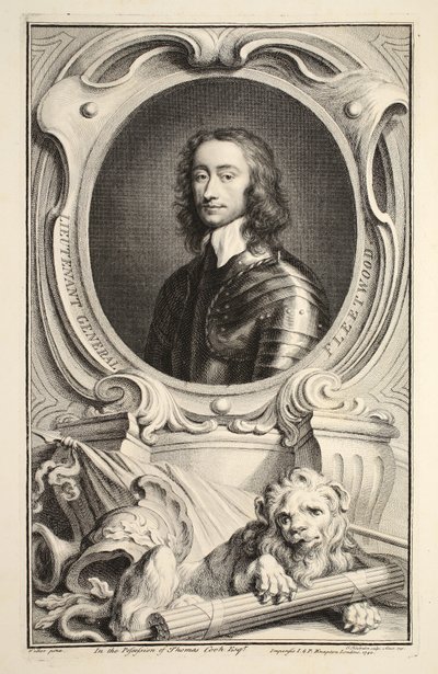Retrato del Teniente General Fleetwood, ilustración de 