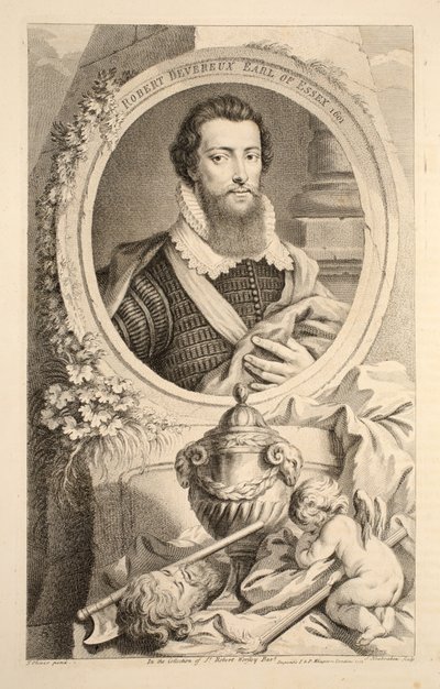 Retrato de Robert Devereux, Conde de Essex, 1601, ilustración de 