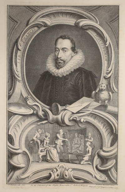 Retrato de Sir Francis Walsingham, ilustración de 