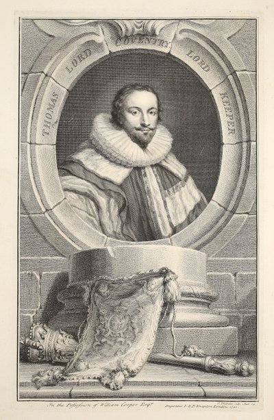 Retrato de Thomas, Lord Coventry, ilustración de 