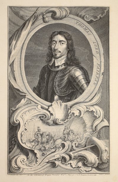 Retrato de Thomas, Lord Fairfax, ilustración de 
