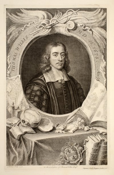 Retrato de Thomas Willis, M.D., ilustración de 