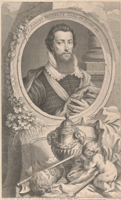 Robert Devareux, II Conde de Essex de Jacobus Houbraken