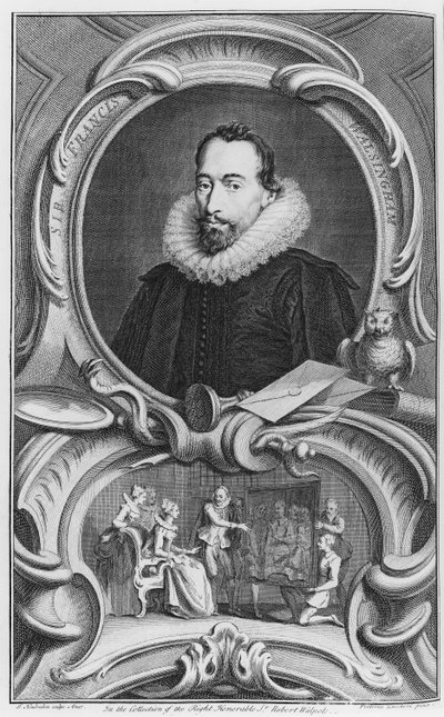 Sir Francis Walsingham, 1738 de Jacobus Houbraken