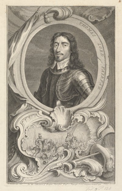 Thomas Fairfax, III Lord Fairfax de Cameron de Jacobus Houbraken