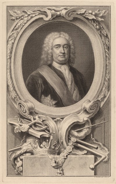 Robert Walpole, primer conde de Orford de Jacobus Houbraken after Arthur Pond