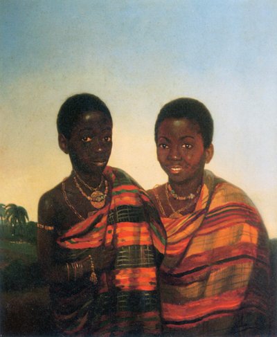Aquasi Boachi y Quamin Poko de JL Cornet de Jacobus Ludovicus Cornet