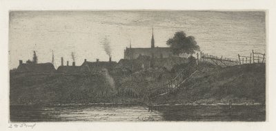 vista de una ciudad de Jacobus Ludovicus Cornet
