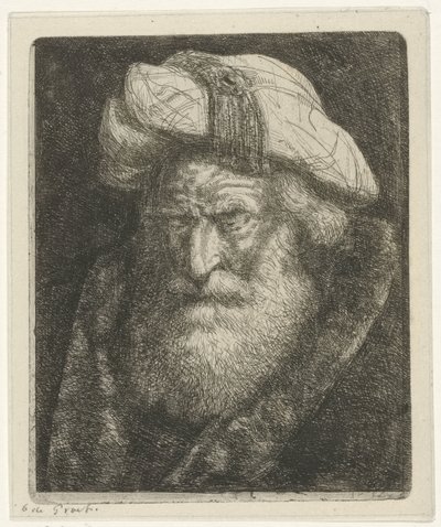 Viejo con barba de Jacobus Ludovicus Cornet