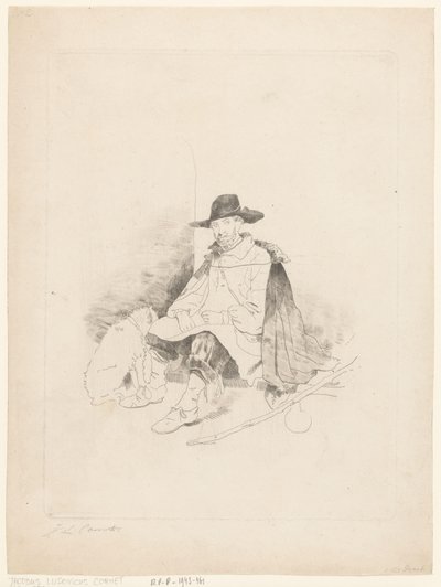 viajero descansando de Jacobus Ludovicus Cornet