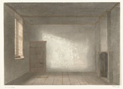 La habitación de Cornelis de Witt en la cárcel El Gevangenpoort, La Haya, 1844 de Jacobus Ludovicus Cornet