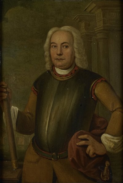 Retrato de Johannes Thedens, Gobernador General de la Compañía Holandesa de las Indias Orientales de Jacobus Oliphant