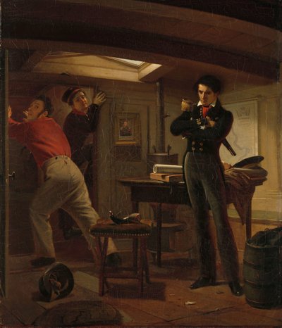 Jan van Speijk se debate entre prender fuego a la pólvora de Jacobus Schoemaker Doyer