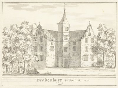 El castillo Drakenburg cerca de Soestdijk de Jacobus Stellingwerff