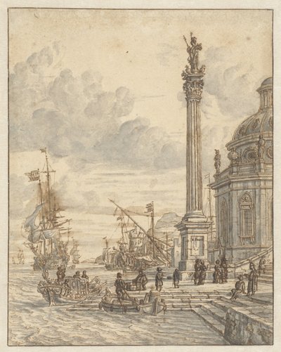 Puerto italiano de Jacobus Storck
