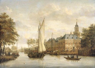 Castillo de Nijenrode en el Vecht, cerca de Breukelen de Jacobus Storck